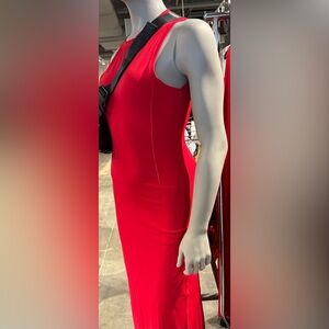 Lululemon All Aligned MIdi long dress Beautiful DARK RED sz. 8